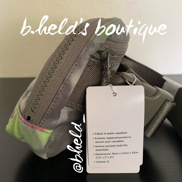lululemon Everywhere Belt Bag in Hyper Dye Multi/Rover Pink Green (1L) New NWT - Picture 4 of 15